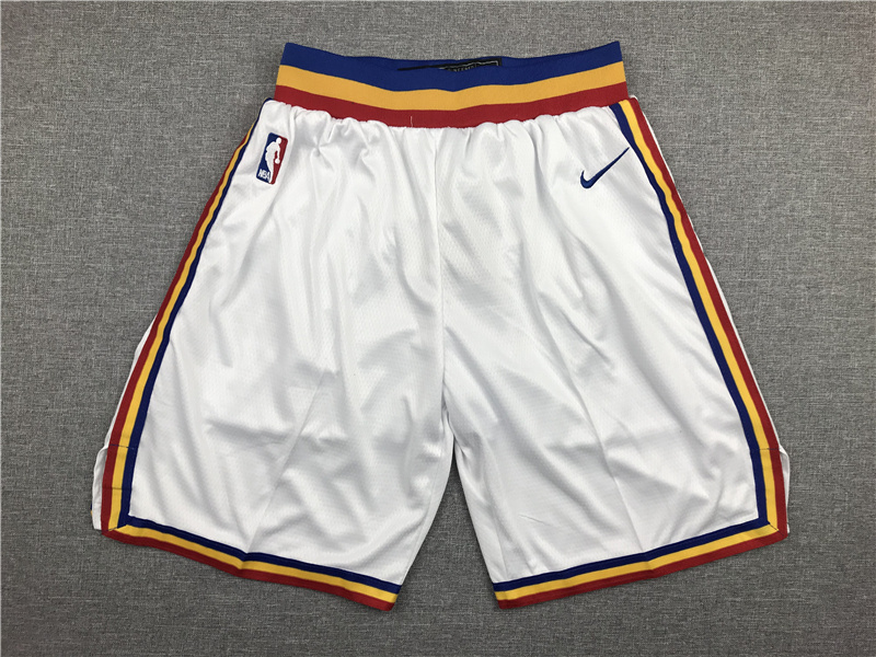 Men 2022 NBA Men Golden State Warriors white shorts